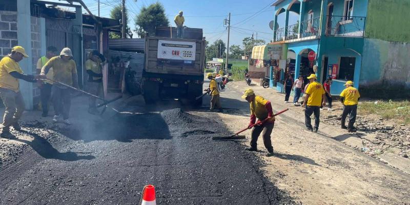 Bacheo mejora el acceso a Loma Linda y facilita la vida diaria en El Palmar
