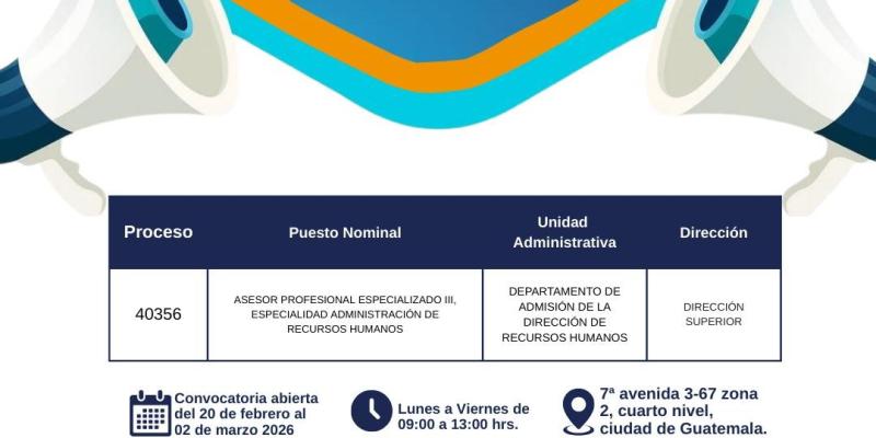 Sé parte de nuestro equipo y aplica a la convocatoria externa