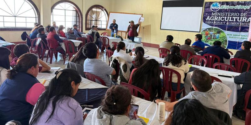 Extensionistas de Quetzaltenango capacitados en control del Gusano Barrenador