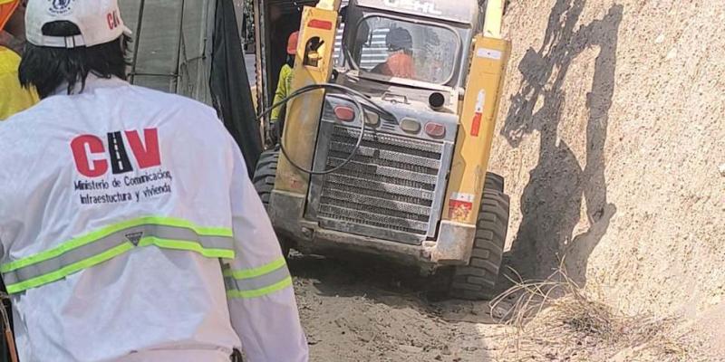 Protegen el talud en la cuesta de Villalobos para mayor seguridad vial