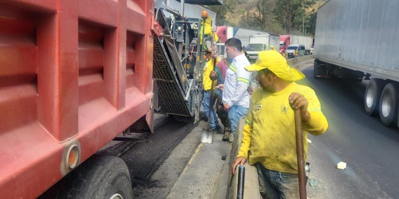 Continúan los trabajos en la CA-9 Sur