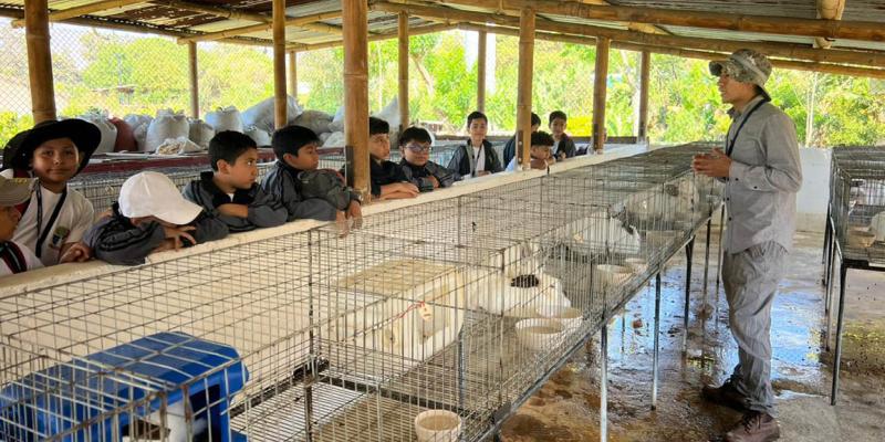 Estudiantes aprenden de agricultura y alimentación