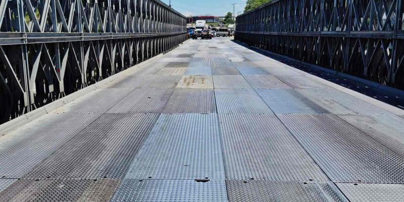 Restablecen paso vehicular en la CA-09 Norte al rehabilitar el Puente Santiago 
