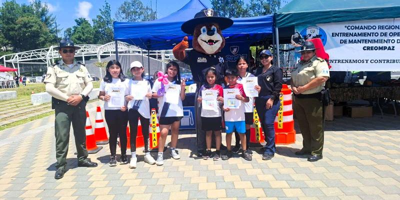 “Volvamos al Parque” llega a Cobán y enseña sobre educación vial 