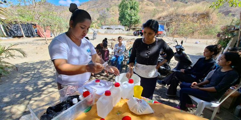 Promueven la higiene del hogar y salud familiar en Sansare