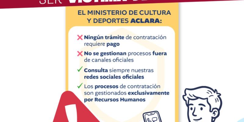 ¡No caigas en estafas! Infórmate por los canales oficiales