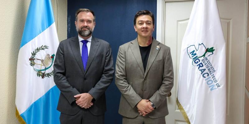 Autoridades de IGM reciben al nuevo Jefe de Misión de la OIM en Guatemala
