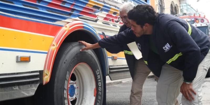Inspeccionan unidades de transporte en Rabinal, Baja Verapaz