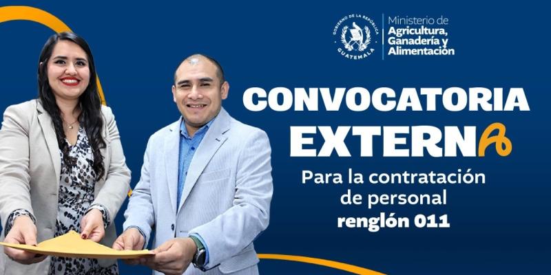 Convocatoria externa para contratación de personal renglón 011