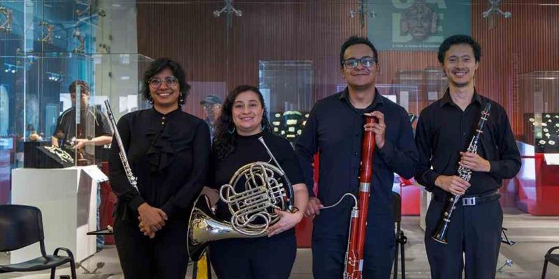 Quinteto Xocomil llevó la música clásica al corazón del MUNAE