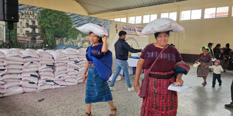 Entregan insumos a familias agricultoras para fortalecer la producción de alimentos