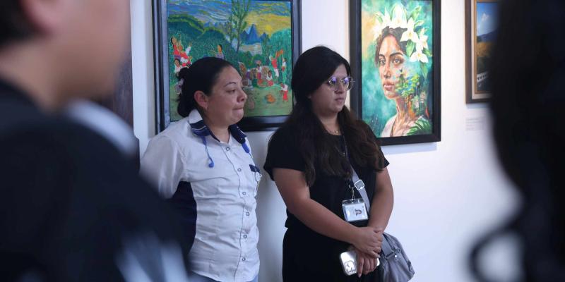 Pintores de Salcajá exponen su arte en Punto Cultura